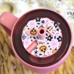 BruMate Name Plate, Halloween Tumbler Topper Tag Personalized, 30/40oz Tumbler Name Tags for Era, Personalized Tumbler Topper for Lid