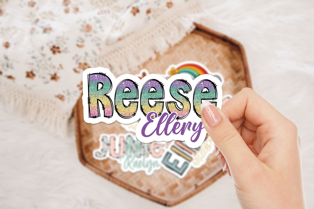 Waterproof Name Decal, Name Labels, Custom Name Decal, Name Stickers ...