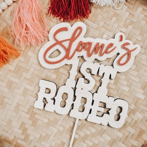 Personalized First Rodeo Themed Cake Topper for Toddler Birthday Cake Topper Baby Cake Topper Boy Girl Birthday Baby shower Cake Topper