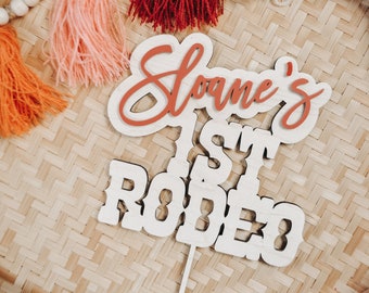 Personalized First Rodeo Themed Cake Topper for Toddler Birthday Cake Topper Baby Cake Topper Boy Girl Birthday Baby shower Cake Topper