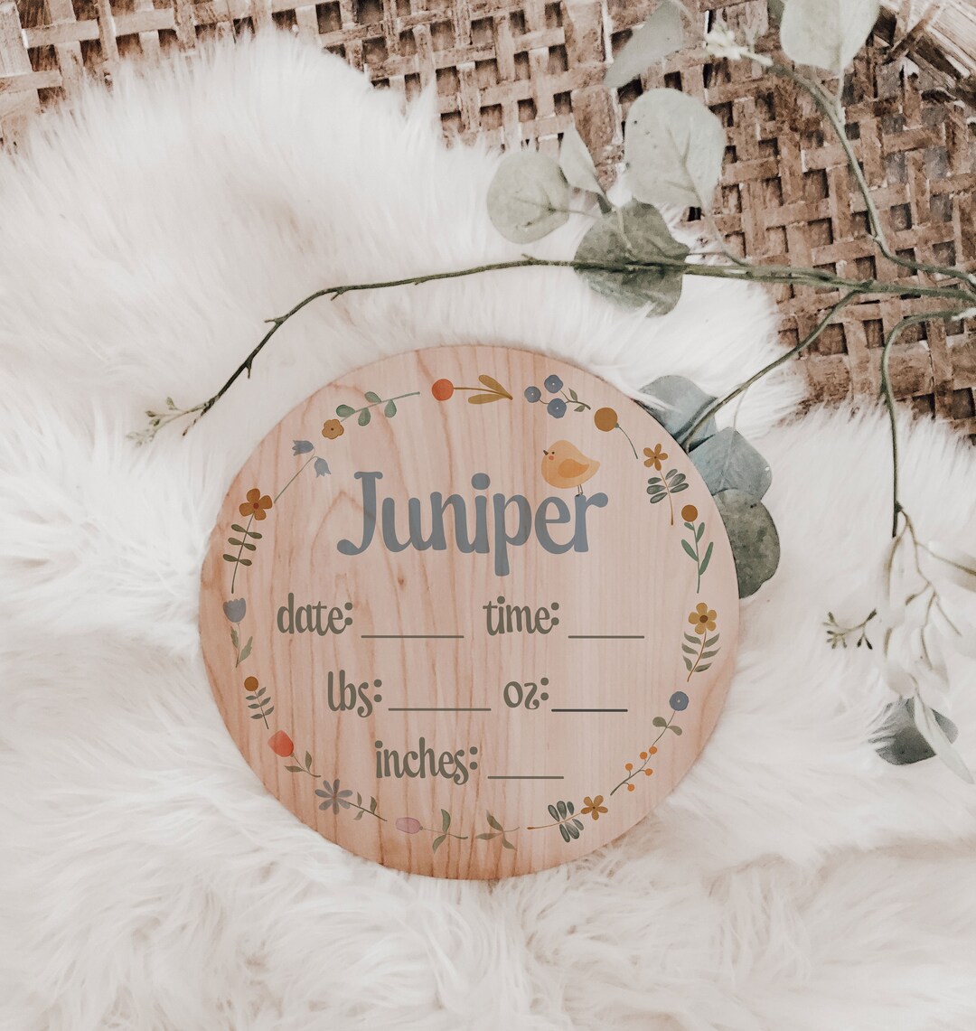 Birth Stats Announcement Baby Name Sign Wood Sign Newborn Announcement ...