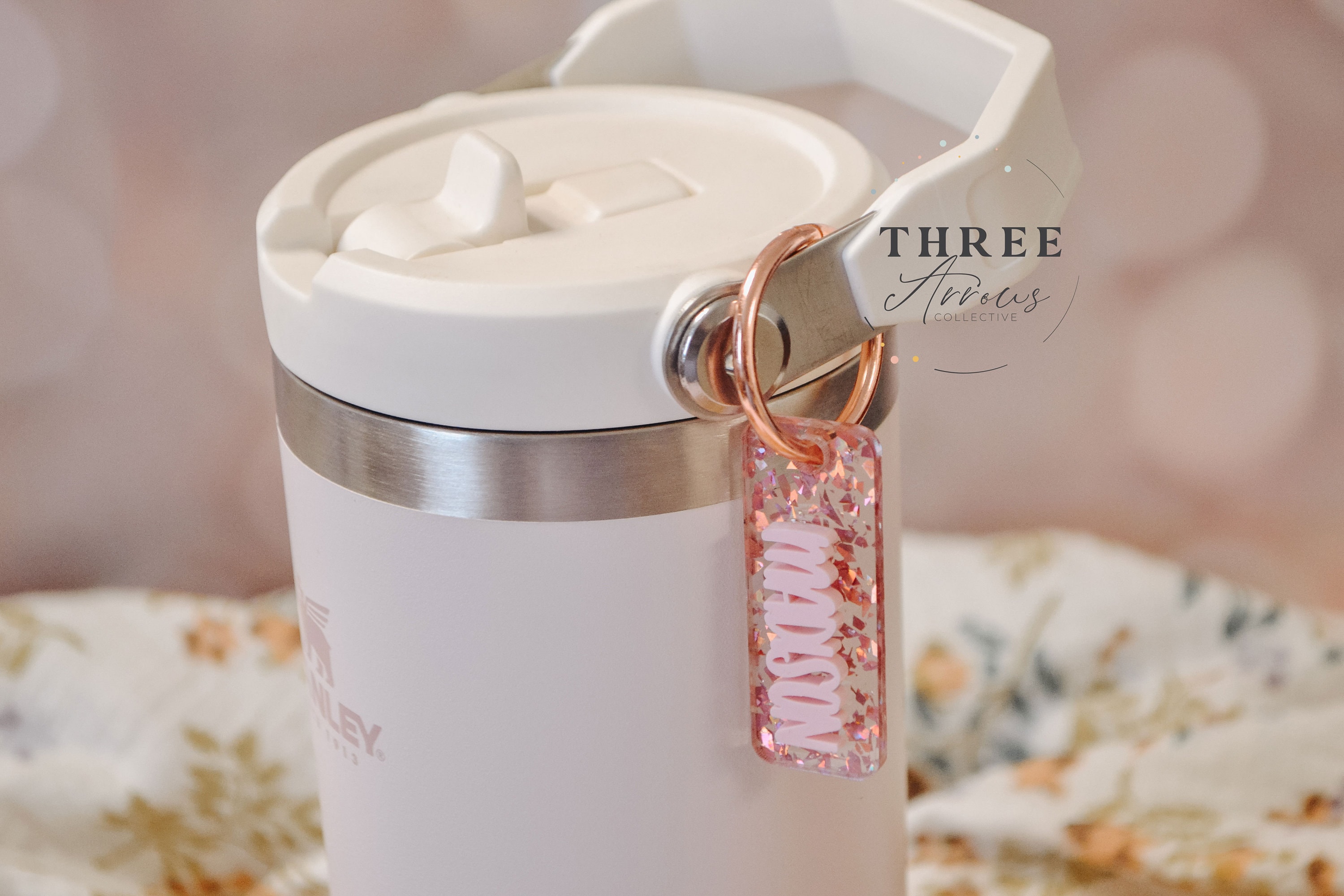 Personalized Water Bottle Name Charm for Kids and Adults, Fits Iceflow Tumblers, Customizable Name Tags, Durable Acrylic, Great Gift Idea
