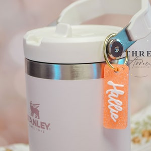 Water Bottle Name Charm, Owala Charm Freesip Name Tags, Personalized Stanley Cup Name Charms, 16/24/32/40oz Name Water Bottle Tag for Kids