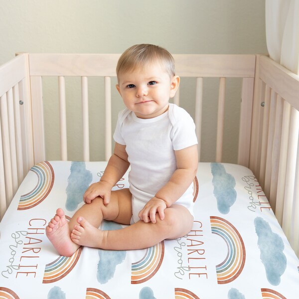 Cloud Crib Sheet Etsy