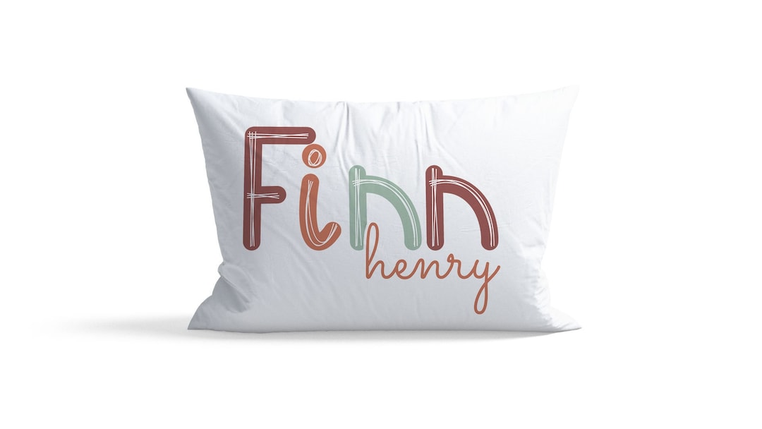 Pillow Covers for Kids, Personalized Pillow Case, Name Pillow Case