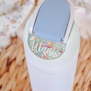Owala Accessories Freesip Name Plate, Adhesive Custom Water Bottle Topper Tag Personalized, 16/24/32/40oz Water Bottle Tags for Kids Lid