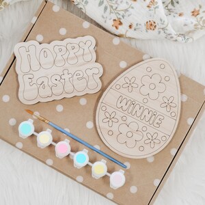 Easter Paint Kits for Kids, Easter Basket Stuffers, Paint your own Easter Eggs, Easter Decorations, Personalized Kids Crafts, Easter Crafts