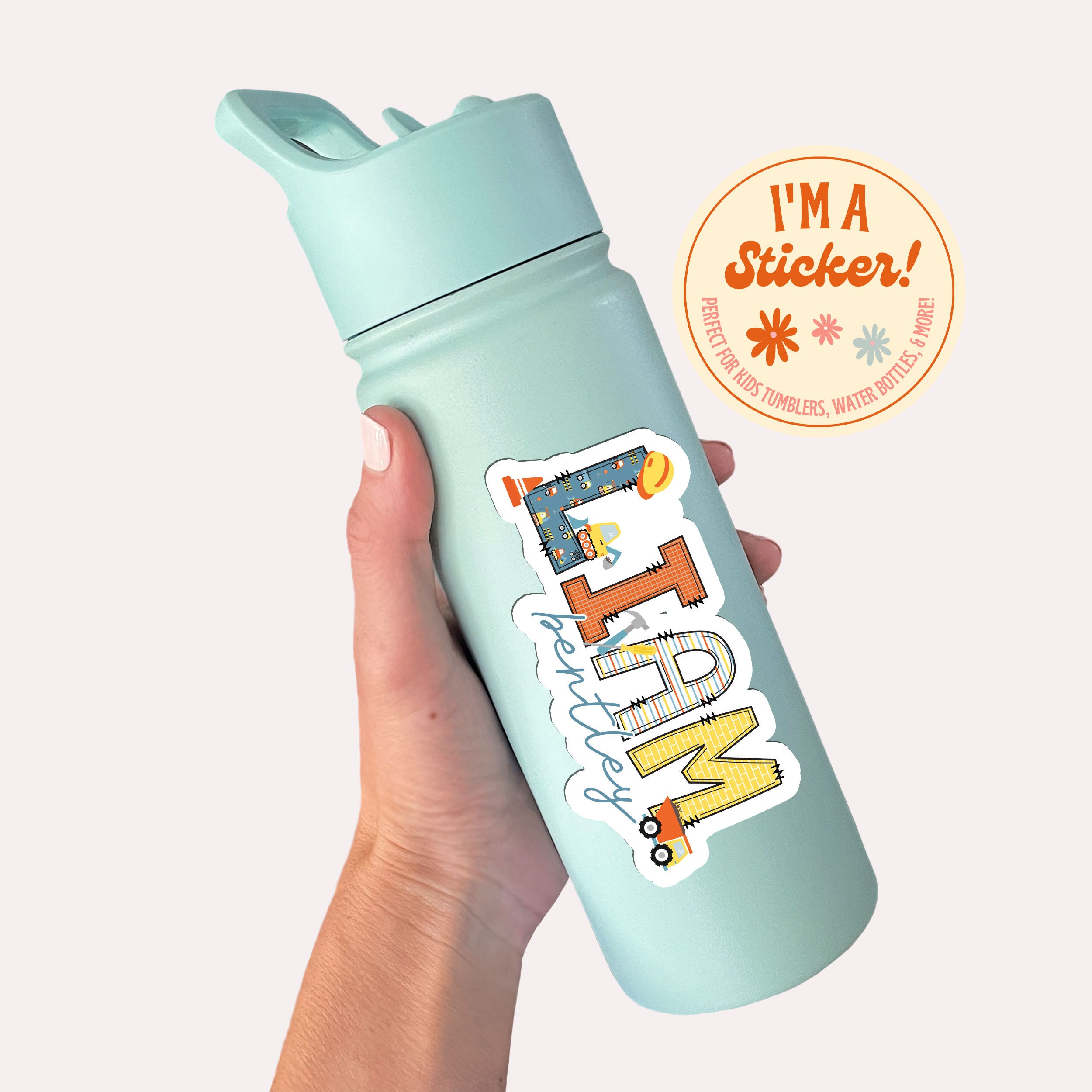 Waterproof Name Decal, Name Labels, Custom Name Decal, Name Stickers for Kids, Vinyl Name Decal, Name Sticker for Tumbler, Custom Sticker