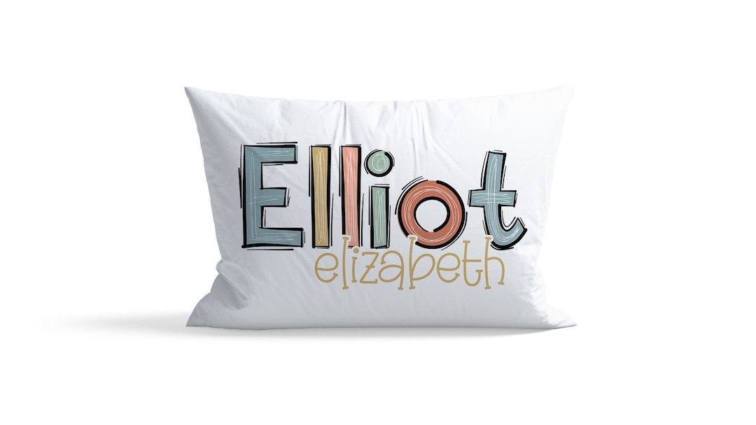 Pillow Covers for Kids, Personalized Pillow Case, Name Pillow Case