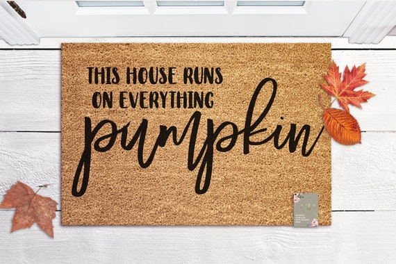 Pumpkin Door Mat 