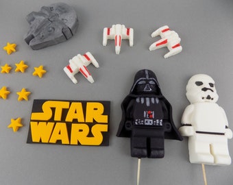 STAR WARS Set 8-14 ( check description) edible cake toppers decoration,shipping from UK