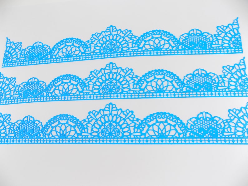 Edible Sugar Lace 02 Birthday Wedding Anniversary cake decoration,shipping from UK