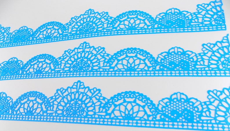 Edible Sugar Lace 02 Birthday Wedding Anniversary cake decoration,shipping from UK