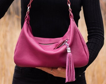 WOMEN LEATHER BAG -Aesthetic Bag -Cool Designer Cherry Shoulder Bag for women -Multicolor Shopper Tote Bag -Novelty Stylish Bag