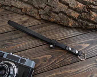 Cinturino da polso in pelle personalizzato per fotocamera: regalo regolabile per fotografi