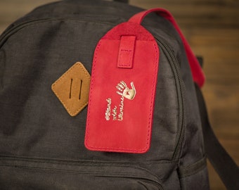 Personalisierte Lederanhänger, anpassbare Reisetasche Tags, Leder Rucksackanhänger, Leder Gepäckanhänger, personalisiertes Geschenk