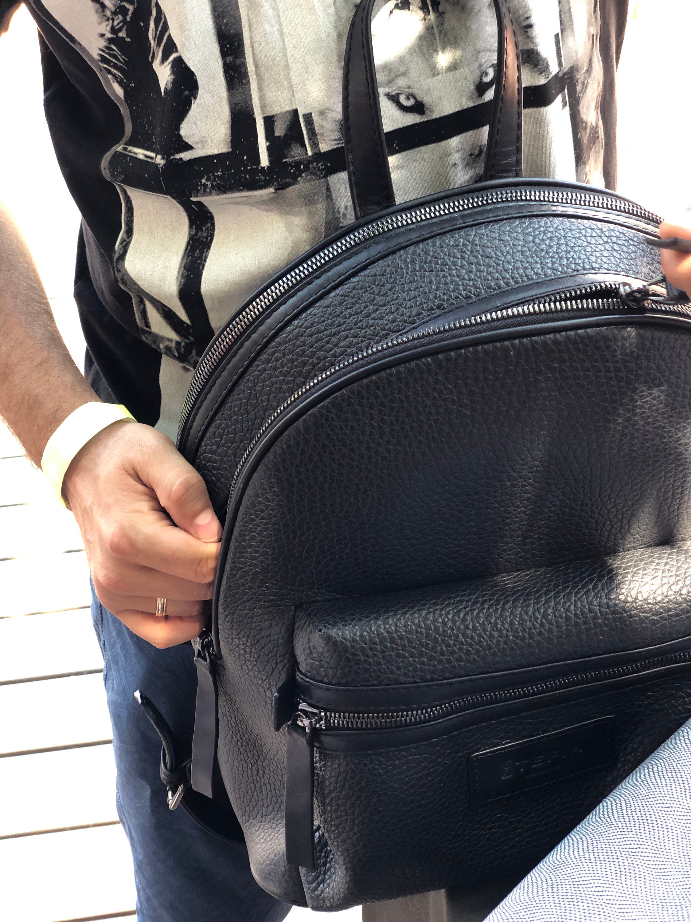 balenciaga classic traveller textured-leather backpack Balenciaga Baby Diam Classic Traveller Backpack  Designer Exchange  Consignment TO