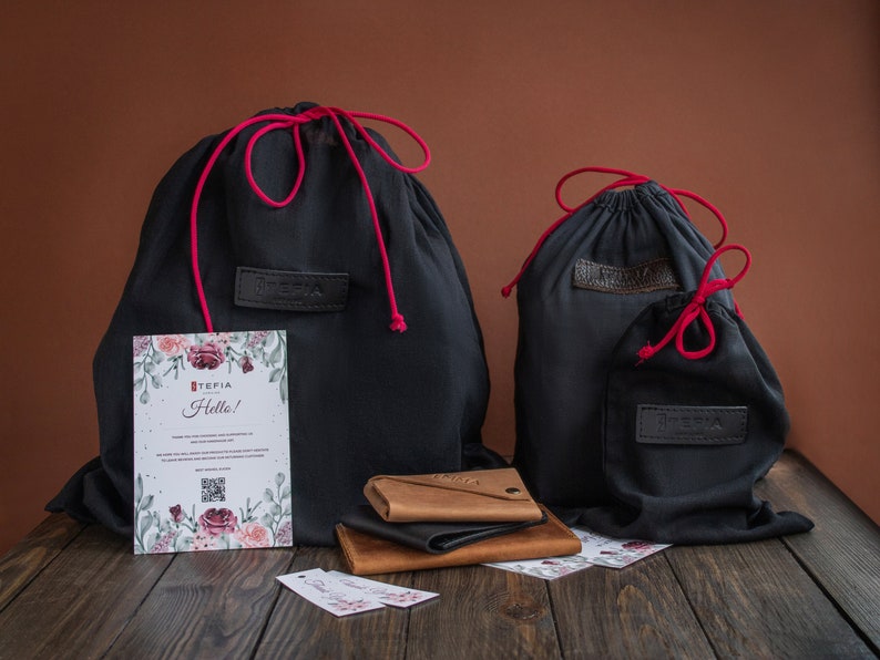Cartera de cuero negro personalizada, titular de tarjeta de crédito para hombres, billetera minimalista, billetera de soporte de identificación para hombres, regalo para él o ella imagen 10