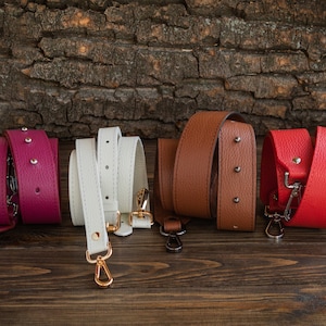 Verstellbarer Ledertaschengurt, Umhängetaschengurt, Crossbody Strap Gepäck Cross Body Multi Color Abnehmbarer Taschengurt - Taschenzubehör
