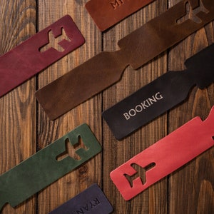 Personalized Leather Luggage Tags, Personalized Luggage Tags, Custom Bag Tags, Leather Bag Tags, Leather Luggage Tags