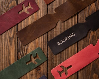 Personalized Leather Luggage Tags, Personalized Luggage Tags, Custom Bag Tags, Leather Bag Tags, Leather Luggage Tags