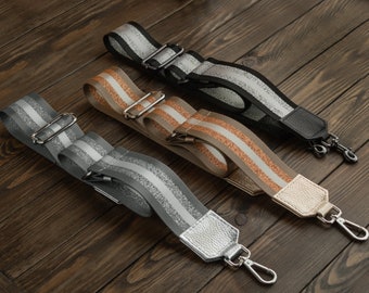 Adjustable Nylon Bag Strap: Crossbody Replacement Cotton Strap with personalization