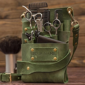 Hairdresser's Tools Pouch, Barber Belt Bag For Tools, Personalised Gift For Hairdresser, Hairstylist Travel Bag