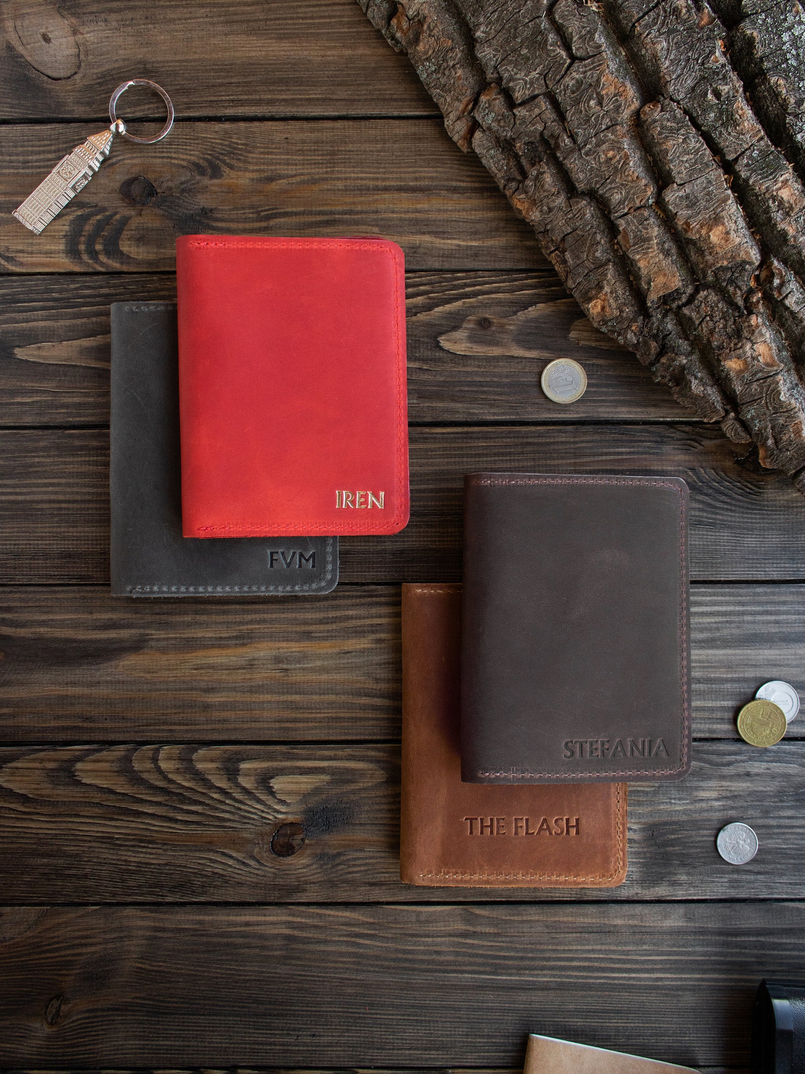 Personalized Passport Cover Leather Passport Holder Monogram Etsy