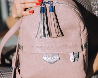 LEATHER BACKPACK - ITALIAN Backpack -Aesthetic Soft Leather Bag – Turmalinum Women Leather Cute Backpack -Casual Rucksack Backpack