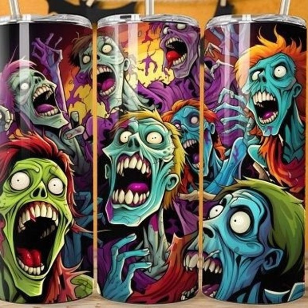 Zombie invasion sublimated tumbler!