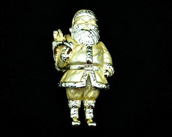 Vintage AJC Santa Claus Brooch, Christmas Jewelry, Christmas Pins, Holiday Pins, Santa Claus Jewelry, Christmas Brooch, Santa Pin