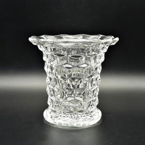 Vintage Fostoria American 6&quot; Flared Vase Line 2056, Fostoria Glass Vase, Clear Glass Vase