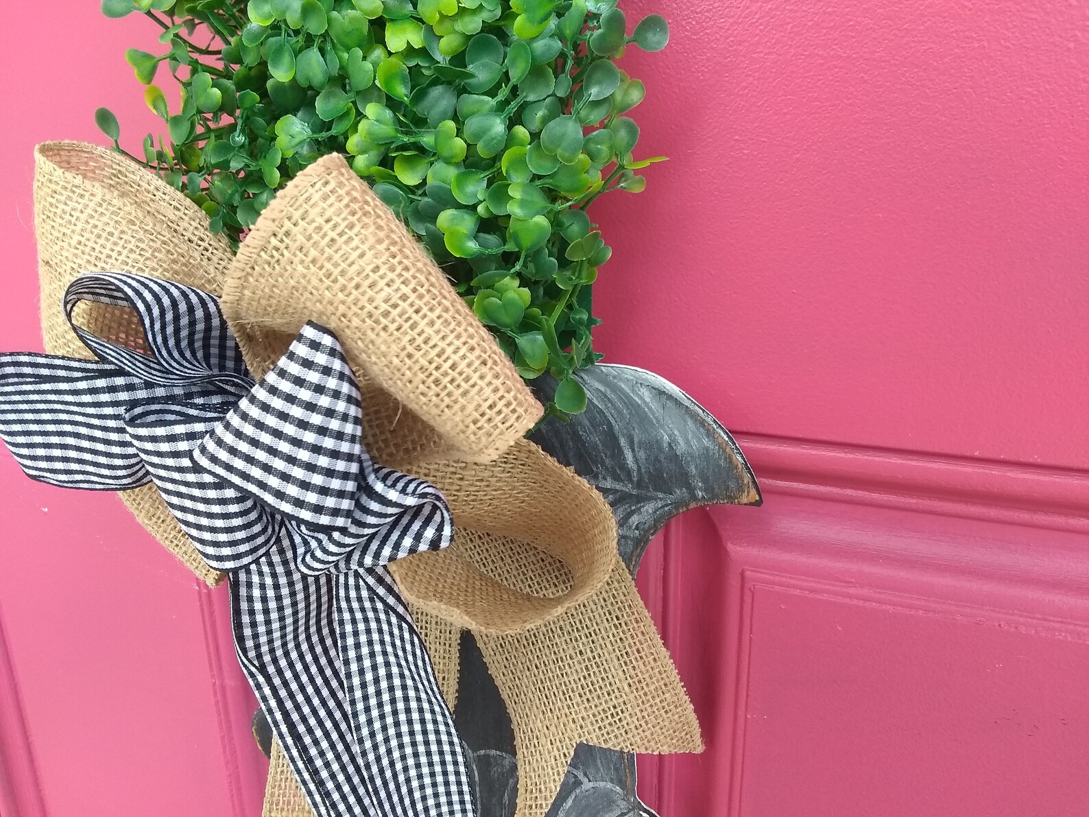 Topiary door hanger topiary boxwood topiary boxwood door Etsy