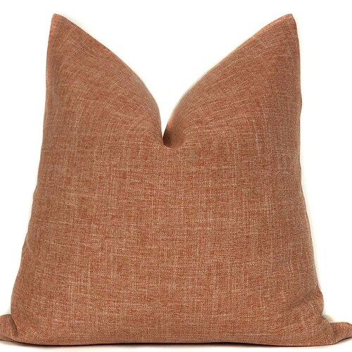 Rust Orange Designer Pillow Cover Farmhouse No4090 Throw Etsy