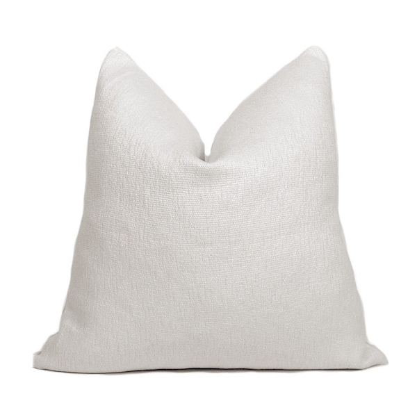 Textured White Pillow Etsy