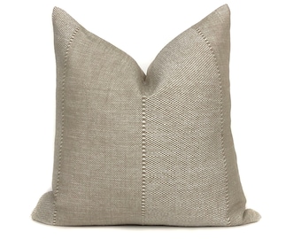 Verona Pillow Cover in Sand Neutral Designer Pillow High End Beige Pillow Throw Pillows Sofa Throw Pillows Decorative Pillows Tan Pillows