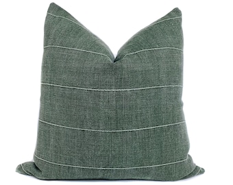 Vintage Green Designer Pillow Cover | Farmhouse Pillow | High End Pillows | Throw Pillows | Pillow Covers |Green Boho Pillow One Affirmation
