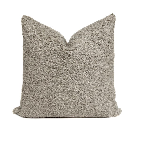Authentic Alpaca Pillow Cover | Buff Alpaca | Designer Pillow | High End Throw Pillows | Cozy Pillows | One Affirmation | Plush Pillow