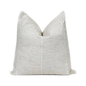 Verona Designer Pillow Cover in White White Pillows Neutral Home Decor Decorative Pillows Throw Pillows Solid Color Pillow Home image 1