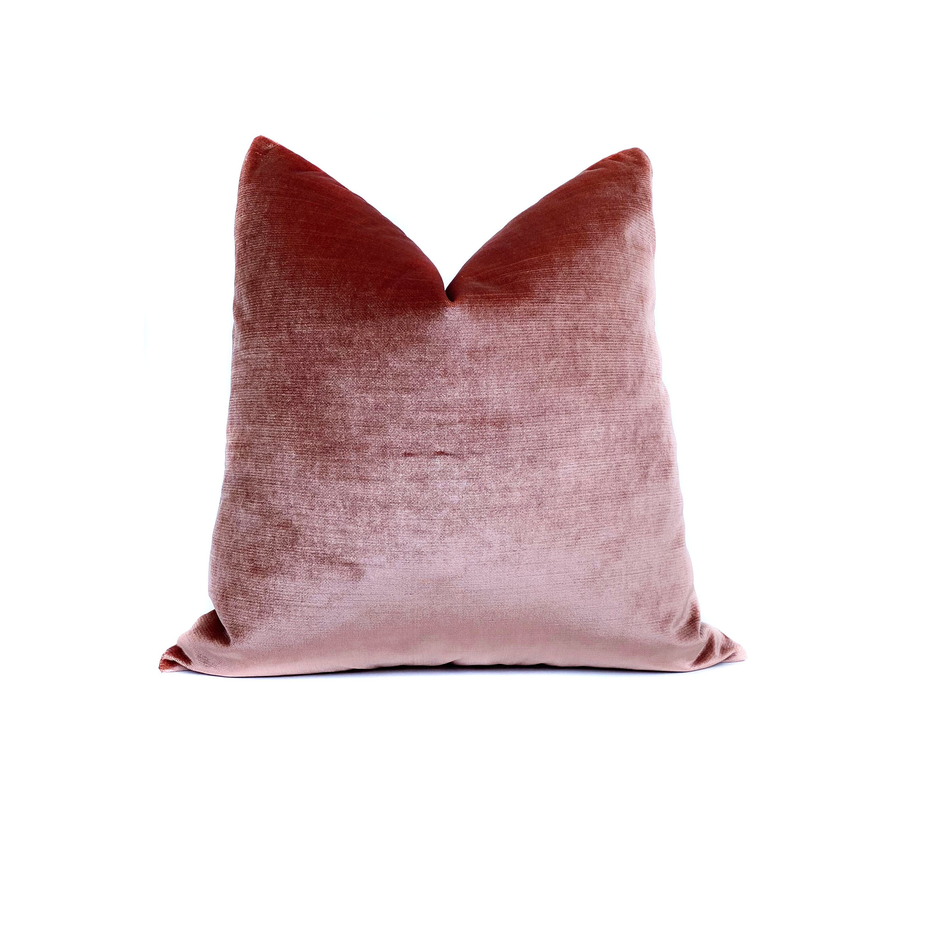 Blush pink velvet pillow Clearance
