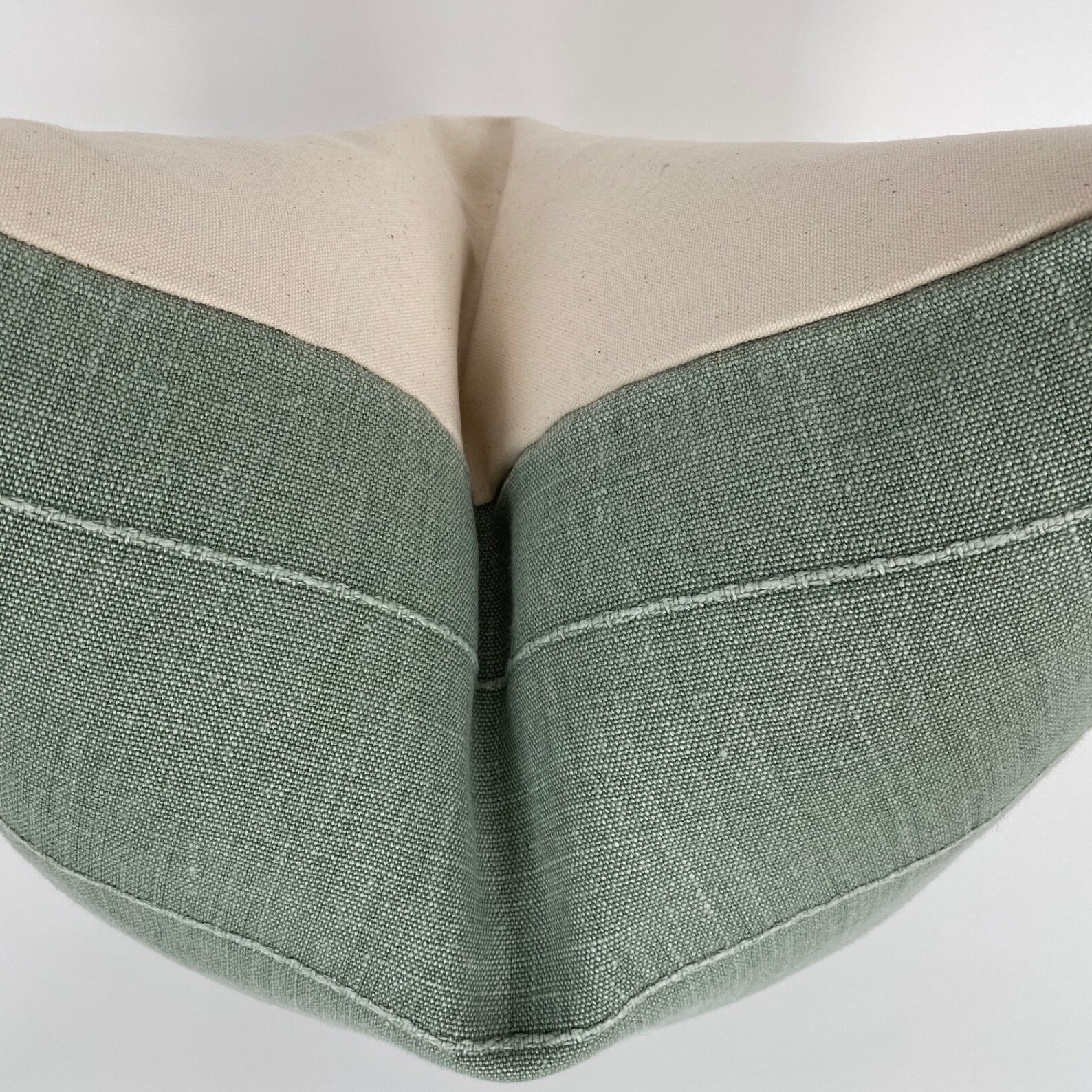 Vintage Sage Green Linen Pillow Cover Green Vintage Pillow Etsy