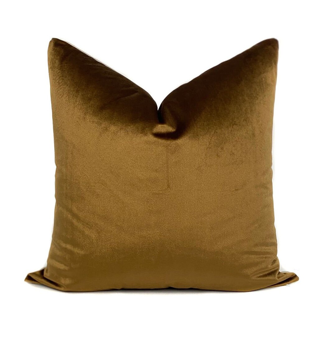 Velvet Pillow Cover Gold Velvet Copper Velvet Throw Pillows Pillow