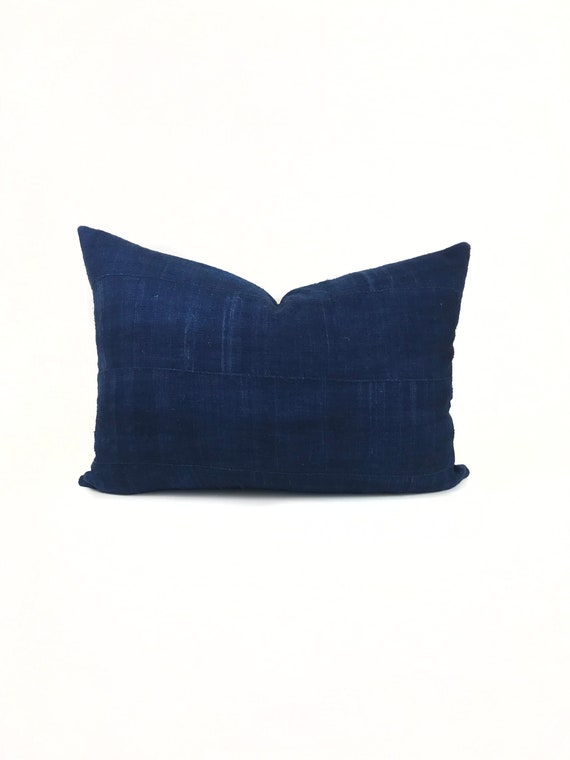 African Indigo Pillow Cover Dark Blue African Indigo Pillow Cover Dark Blue