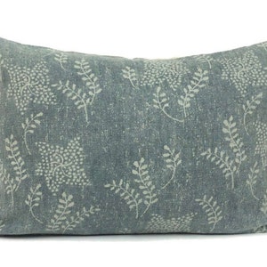 Vintage Floral Pillow Cover | Dark Sage Green | Designer Pillow , Throw Pillows Pillow Covers