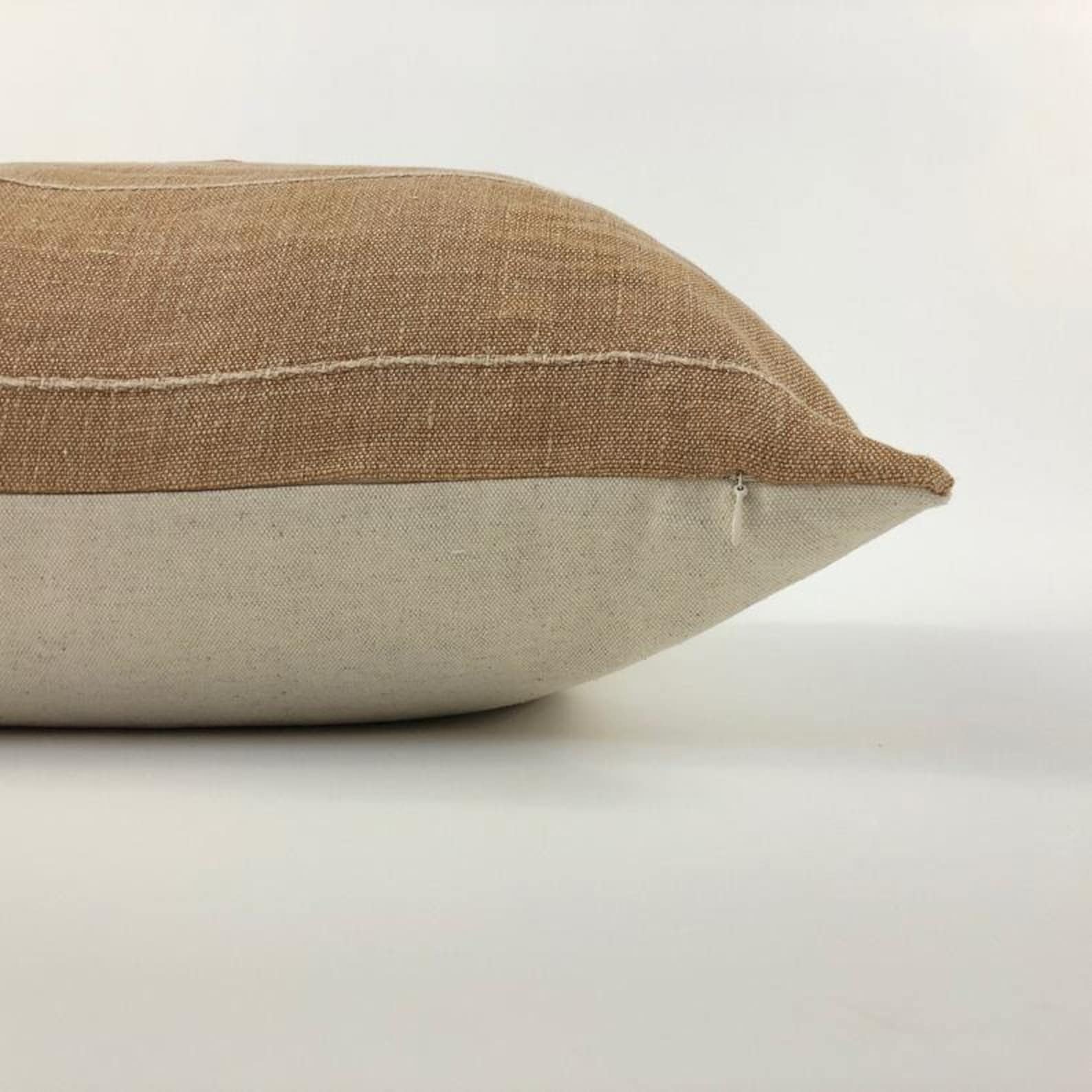 Sofa Pillow Combination 3 Pillow Covers Rust Blue Cream Sofa Etsy