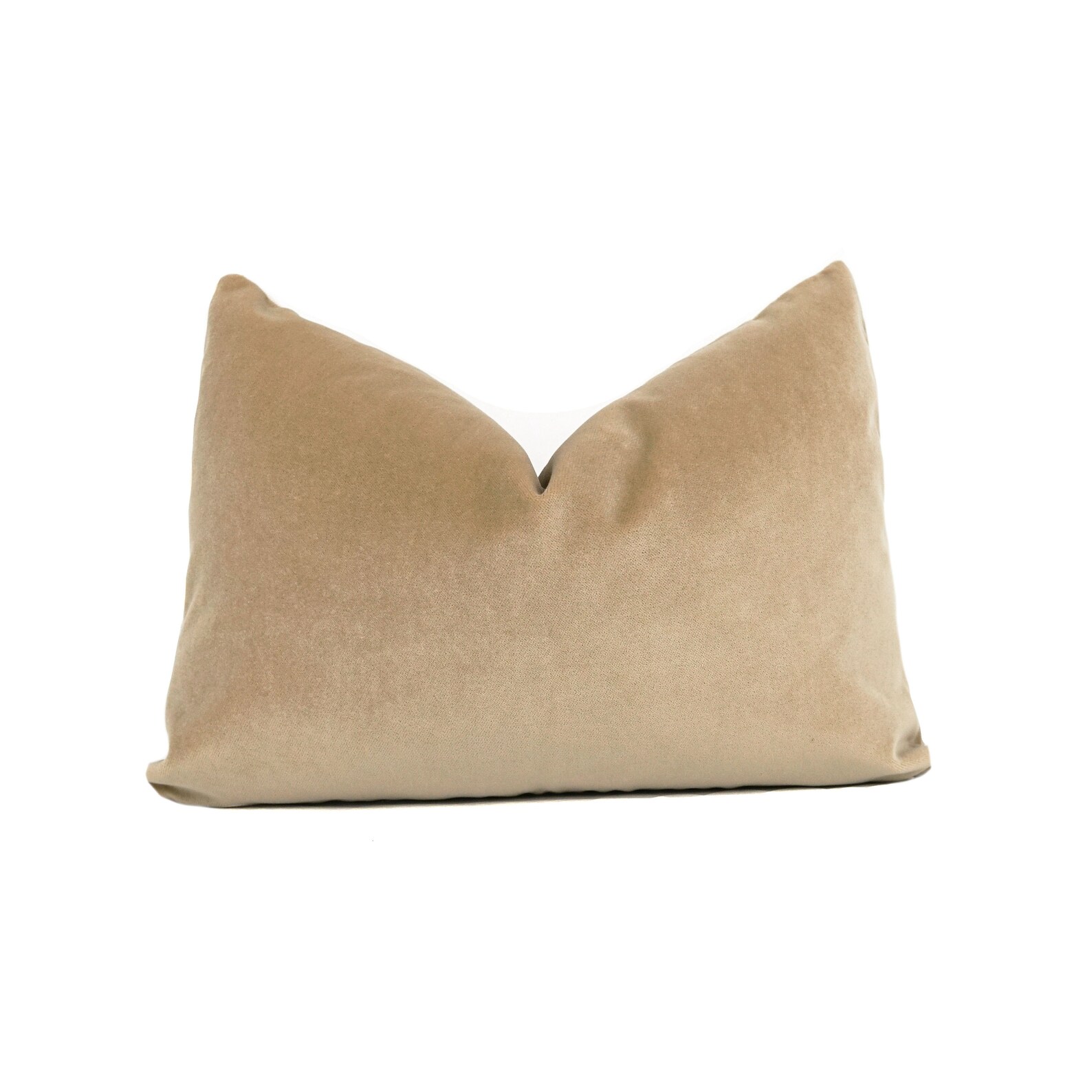 Tan Velvet Pillow Cover No4088 Throw Pillows Pillow Covers Etsy