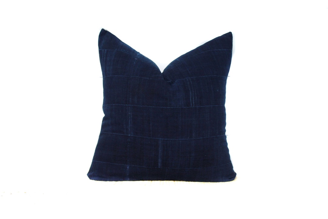 African Indigo Pillow Cover Blue Pillow Throw Pillows Decorative