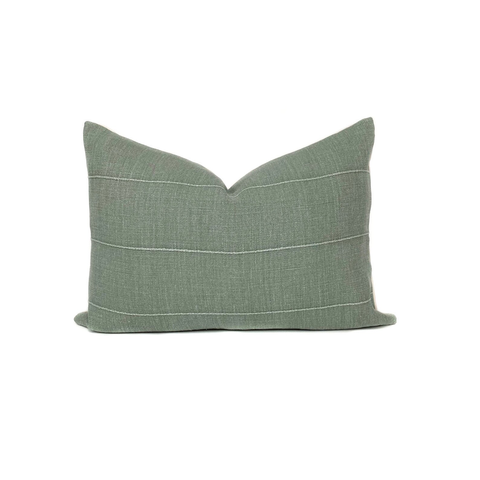 Vintage Sage Green Linen Pillow Cover Green Vintage Pillow Etsy
