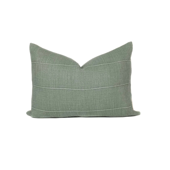 Vintage Sage Green Linen Pillow Cover Green Vintage Pillow Etsy