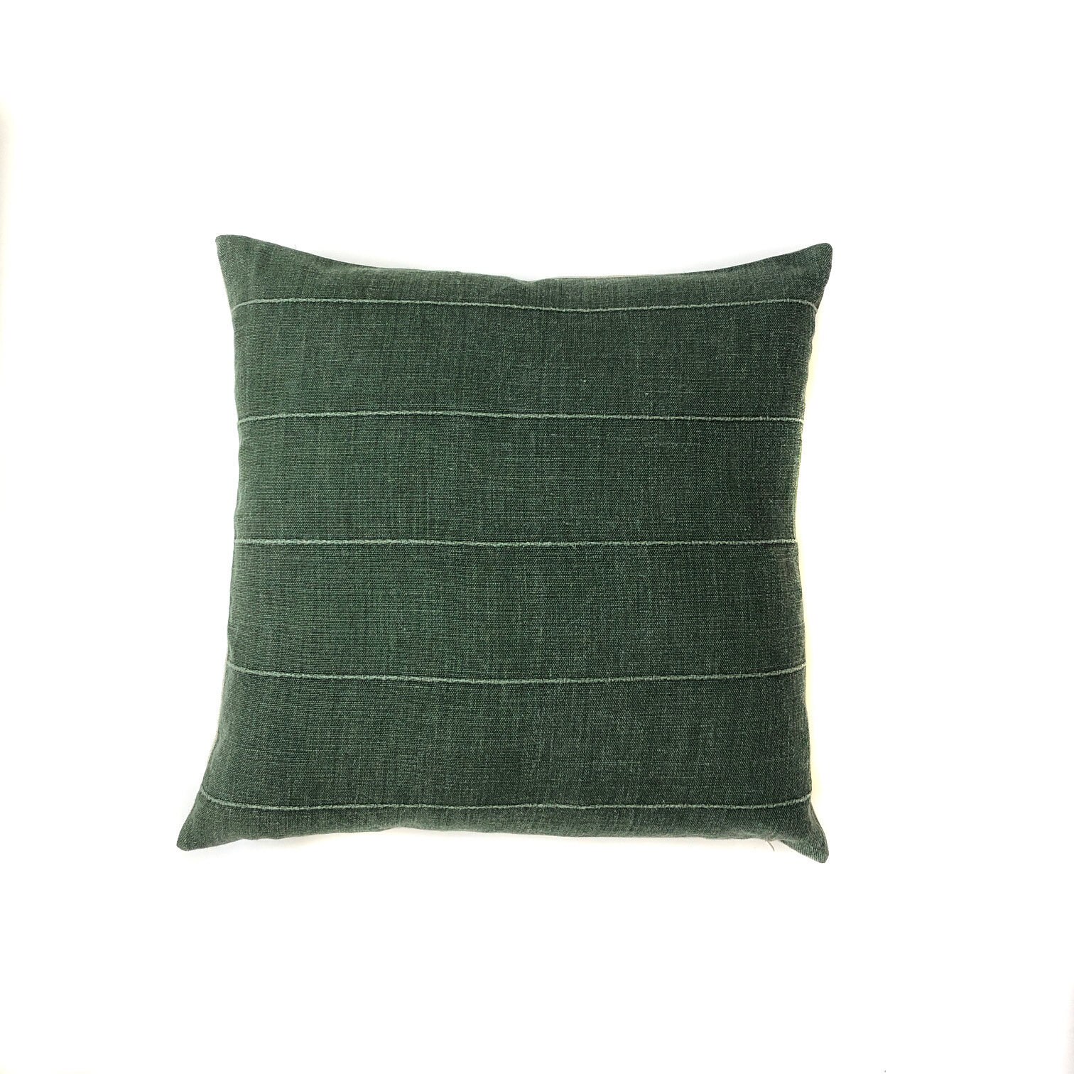 Dark Green Pillow Cover Vintage Retro Plain Solid Premium Etsy